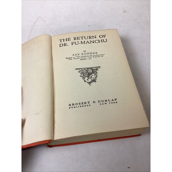 Sax Rohmer - The Return of Dr. Fu-Manchu - 1916 - Rare - Picture 2 of 9